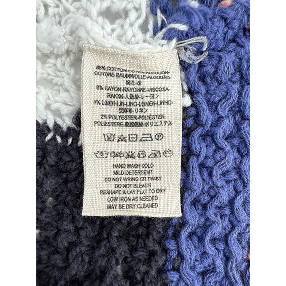 Free People Sweater Women M Crochet Knit Multicolor Boho Pullover Festival - Picture 7 of 7